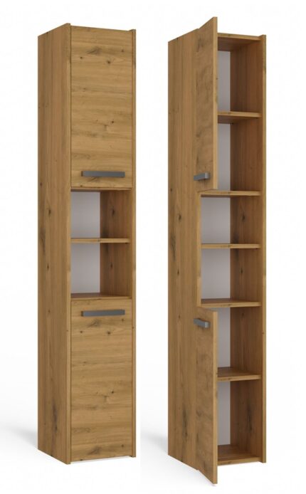 Sara S30 Tall Bathroom Cabinet in Artisan Oak