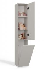 Nel IV Tall Bathroom Cabinet in Cashmere - Image 5