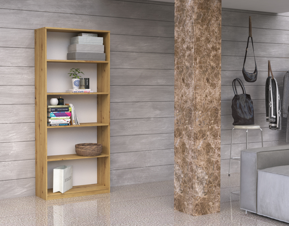 r60-artisan-1 Onyx R60 Classic Bookcase in Artisan Oak - Image 2