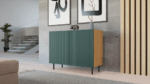KAMA Slim Sideboard - Green & Artisan Oak - Image 7