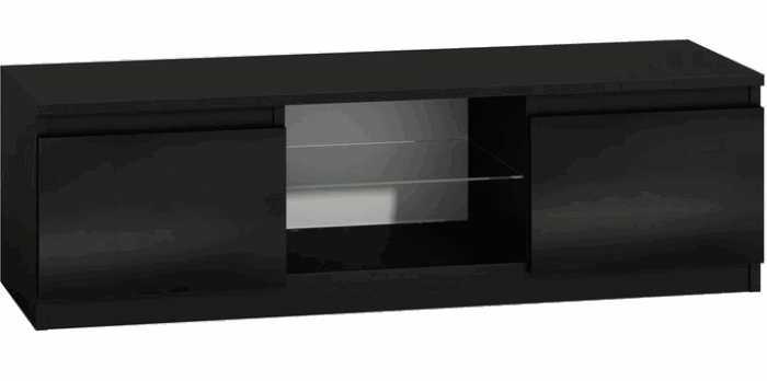 TV Stand Dalton 140 Gloss Black - Image 1