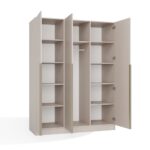 Wardrobe Soria 150 3-Door Beige - Image 13