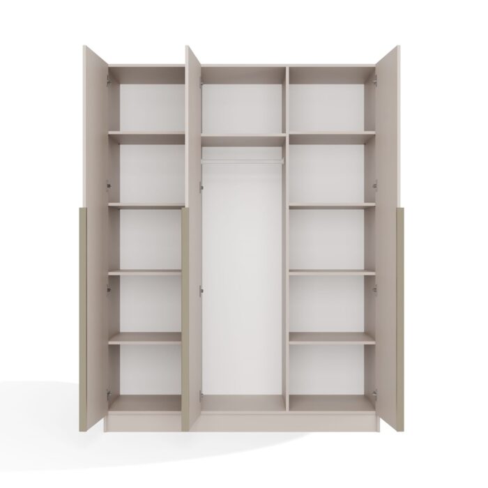 Wardrobe Soria 150 3-Door Beige - Image 9