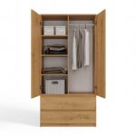 Malwa SS-90 Two-Door Wardrobe in Artisan Oak - Image 5