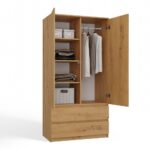 Malwa SS-90 Two-Door Wardrobe in Artisan Oak - Image 8