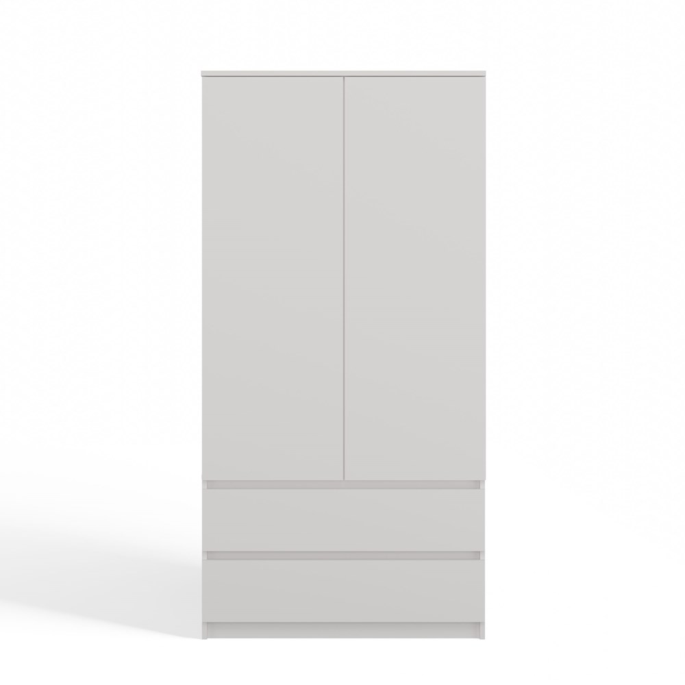 ss-90biel2 Malwa SS-90 Two-Door Wardrobe in White Matt - Image 5