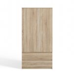 Malwa SS-90 Two-Door Wardrobe in Sonoma Oak - Image 4