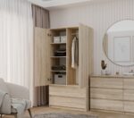Malwa SS-90 Two-Door Wardrobe in Sonoma Oak - Image 3