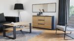 Costa Modern Sideboard – Anthracite & Oak - Image 6