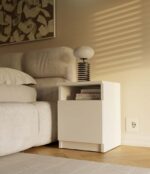 Nova 30 Bedside Cabinet with Door – White - Image 8