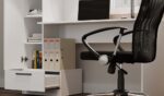 Cosmo Desk & Bookcase Set – White - Image 4