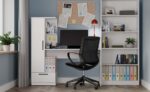 Cosmo Desk & Bookcase Set – White - Image 5