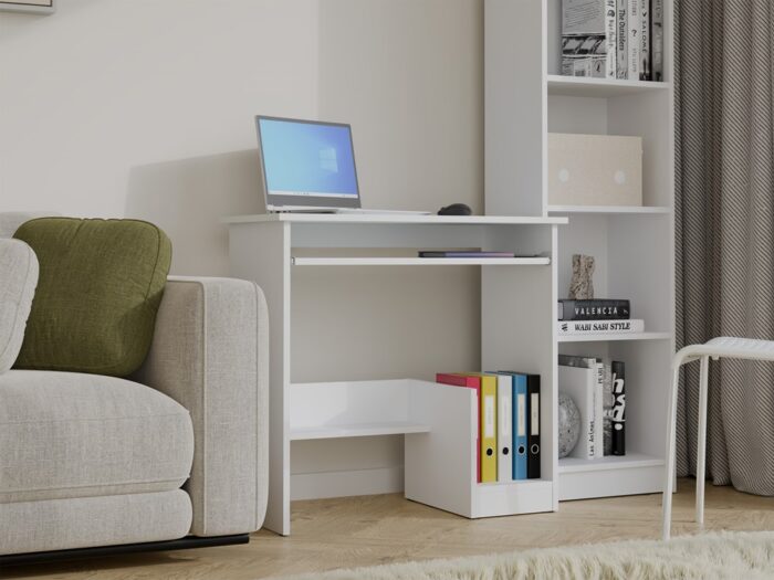 Rosa Minimalist Desk – White - Image 3