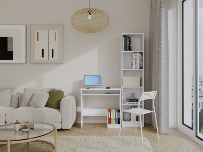 Rosa Minimalist Desk – White - Image 4