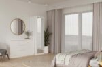Wardrobe Liora 50 Mirror White - Image 6