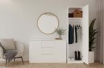 Wardrobe Liora 50 Mirror White - Image 11