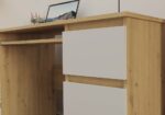 Kuba Writing Desk – Oak & White Finish - Image 9