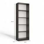 Onyx R60 Anthracite Bookcase - Image 10