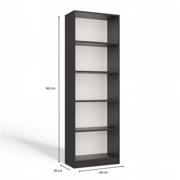 Onyx R60 Anthracite Bookcase - Image 10