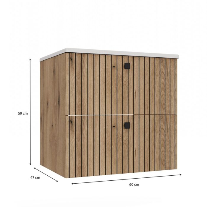 Tigo 60 Vanity Cabinet with Sink - Image 9