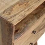 Classic Bedside Table - Oak-ish Finish - Solid Mango Wood - W45cm - Image 5