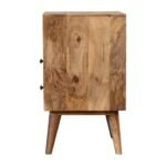 Classic Bedside Table - Oak-ish Finish - Solid Mango Wood - W45cm - Image 8
