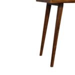 Foldable Mirror Dressing Table - Chestnut Finish - Solid Wood - W100cm - Image 8