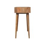 Oak-ish Dressing Table - Solid Mango Wood - 3 Drawers - W100cm - Image 9