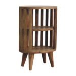 Ariella Double Shelf Bedside - Oak-ish Finish - Japandi Style - W36cm - Image 3
