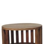 Ariella Double Shelf Bedside - Oak-ish Finish - Japandi Style - W36cm - Image 4