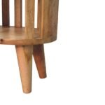 Ariella Double Shelf Bedside - Oak-ish Finish - Japandi Style - W36cm - Image 7