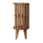 Ariella Double Shelf Bedside - Oak-ish Finish - Japandi Style - W36cm - Image 8