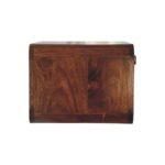 Wall-Mounted Open Bedside - Chestnut Finish - Woven Detail - W45cm - Image 8