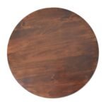 California Coffee Table - Walnut Finish - Ball Feet Design - 80x80cm - Image 7