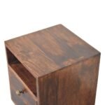 Mini Classic Bedside Table 30cm Compact Solid Mango Wood - Image 4