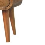 Extra Mini Bedside Table - Oak-ish Finish - Open Slot - Slim 20cm - Image 7