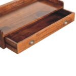 Belmont Wall-Mounted Console Shelf - Chestnut - Floating - W80cm - Image 7