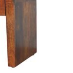 Mini Darcy Nightstand - Chestnut Finish - Curved Edge - W30cm - Image 6