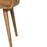 Avora Mini Bedside Table - Oak-ish Finish - 1 Drawer - W30cm - Image 6
