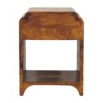 Newton Mini Nightstand - Chestnut Finish - 1 Drawer 1 Shelf - W30cm - Image 8