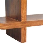 Orion Curved TV Unit 120cm Solid Mango Wood Chestnut Finish - Image 7