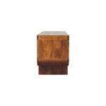 Orion Curved TV Unit 120cm Solid Mango Wood Chestnut Finish - Image 8