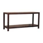Regency Bench Hallway 105cm Solid Mango Wood Chestnut Finish