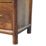 Regency 3-Drawer Chest 75cm Solid Mango Wood Chestnut - Image 5