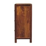 Regency 3-Drawer Chest 75cm Solid Mango Wood Chestnut - Image 6