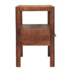 Caldera Bedside Stand - Honey Caramel Finish - Solid Mango Wood - W55cm - Image 8