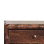 Bamboo Frame Nightstand - Roasted Almond Finish - Solid Wood - H58cm - Image 3