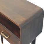 Apollo Loop Console Desk - Velvet Mocha - Mid-Century Style - W90cm - Image 4