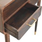 Apollo Loop Console Desk - Velvet Mocha - Mid-Century Style - W90cm - Image 5