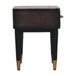 Belmont Bedside Table - Velvet Mocha - Solid Mango Wood - W45cm - Image 6